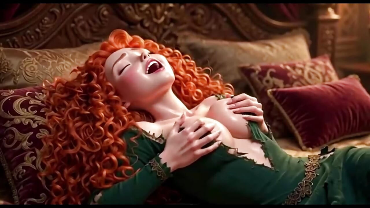 Merida Brave AI Hentai - Deep Masturbation and Wet Orgasm in the Woods  Anime NSFW Part 2