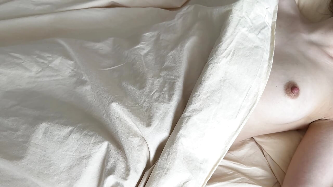 Teasing My Stepsis with My Cock Until She Jerks Me Off. I Cum on Her Belly