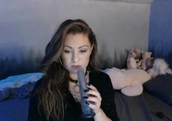 hot emo deepthroating dildo