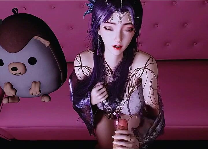Virtual Goddess Spark: Scarlet Curves - 3D Animation Hentai