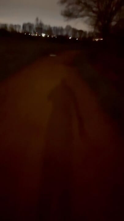 Strip naked and barefoot on a lane by a road , beat my hard meat as cars passed