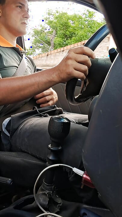 Driving and masturbating