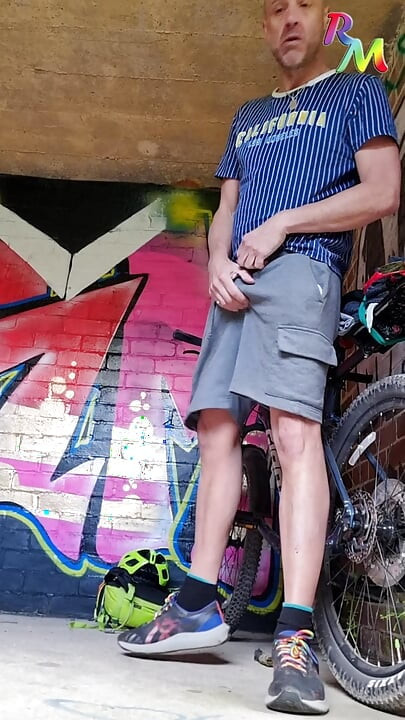 I get so horny when out on my bike... I almost got caught while doing this!