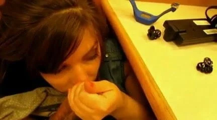 Blowjob at the Library