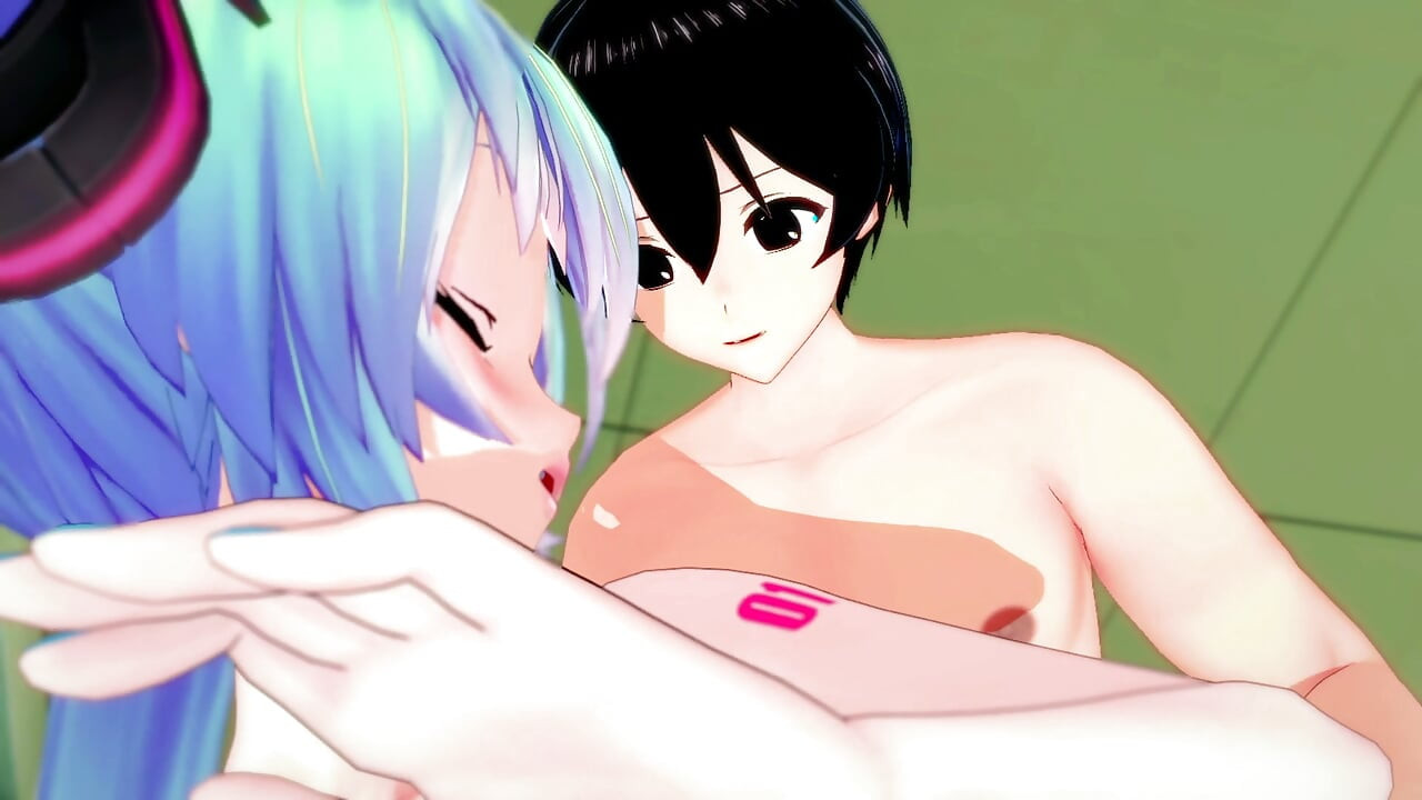 豊満なミクの女子高生エロとリッチなセックス