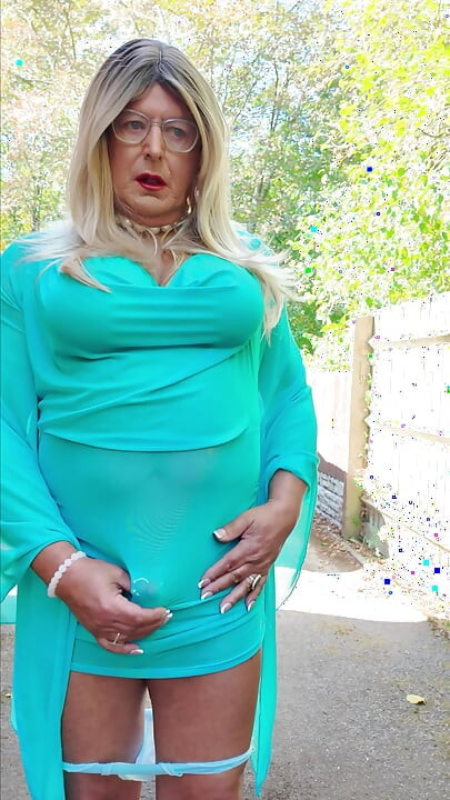 Sexy Crossdresser kellycd2022 in my sexy mesh see thru dress panties and heels