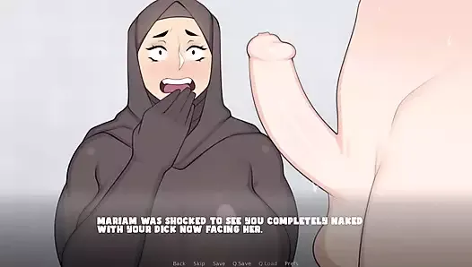Милфу Мариам по соседству в хиджабе трахнули