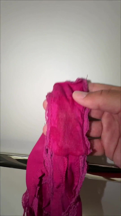 REWARDED with her wet panties. Wife gave me the panties she wear after masturbating super wet | Clip 1