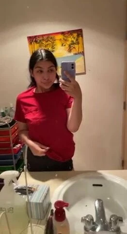 Chloe shows her tits