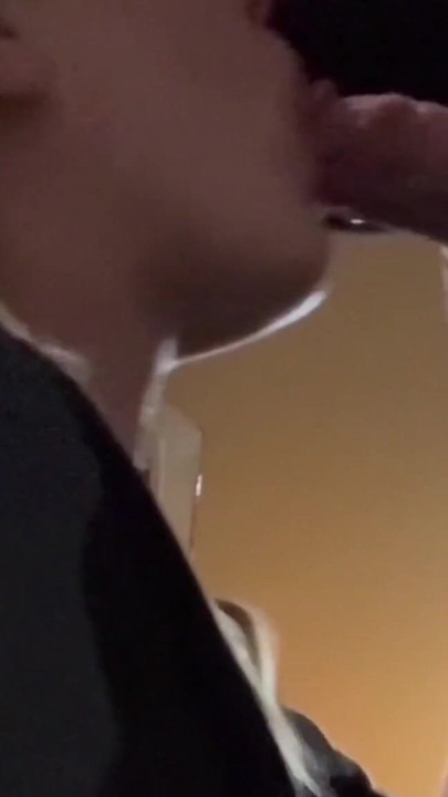 Captivating moment from "I Drain 2 Loads of Cum Outside Our Hotel Room!"