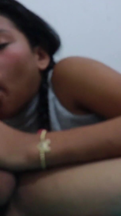 MY BEAUTIFUL COLOMBIAN LATIN BRUNETTE STEP-SISTER SEDUCES ME BY TOUCHING MY PENIS WHILE WE'RE ALONE IN THE ROOM. PORN IN SPANISH | Clip 2