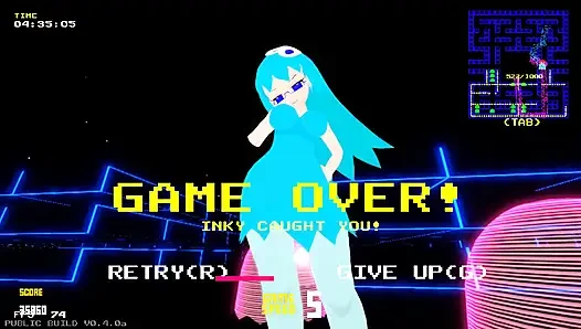 Pacman ghosts decide to fuck me all together, fighting over my semen in their mouths