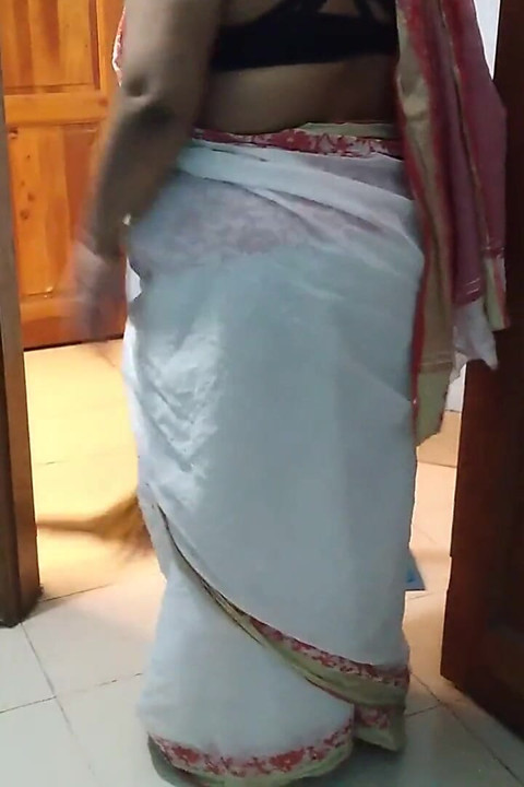 Asian Hot Stepaunty with a Big Ass Helps Me Cum - 45 Year Old Neighbor Fucked While Sweeping the House