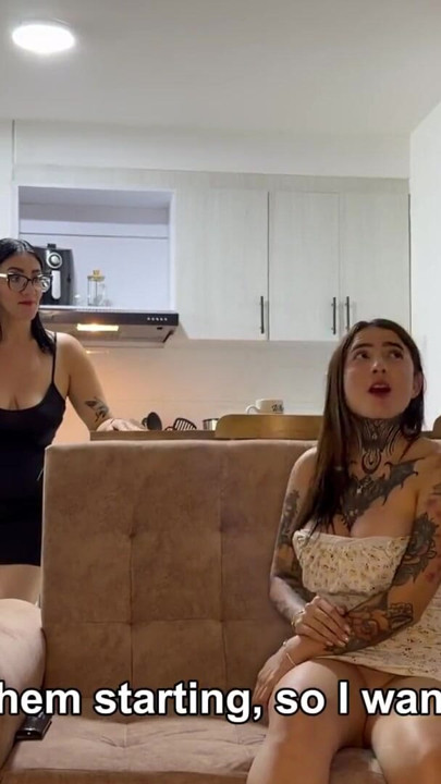 I get fucked by my stepmom's new boyfriend right behind her back and she discovers me... | Clip 3
