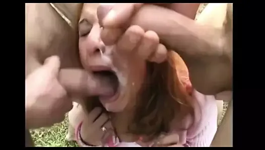 Facial while sucking another cock compilation 8