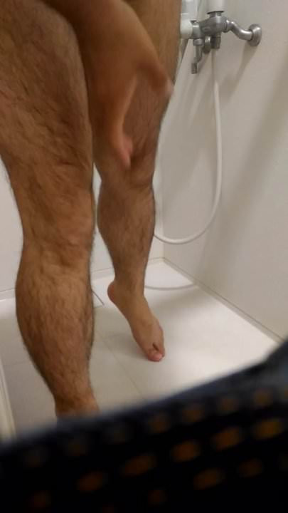 in shower room