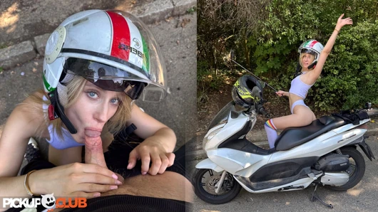 PickupCLub - Petite Blonde Lilly Blossom Goes on a Ride of her Life!