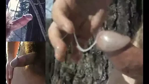 Karda 3 kalın cumshots ve kış kıçlı slayt gösterisi