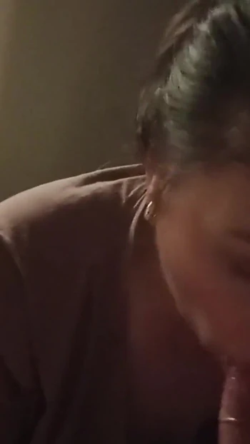 Key moment from "A neighbor came to visit for a blowjob"