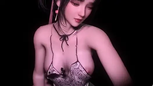 3D süßes asiatisches schätzchen, nackt, ihre perfekten möpse wurden so hart gefickt