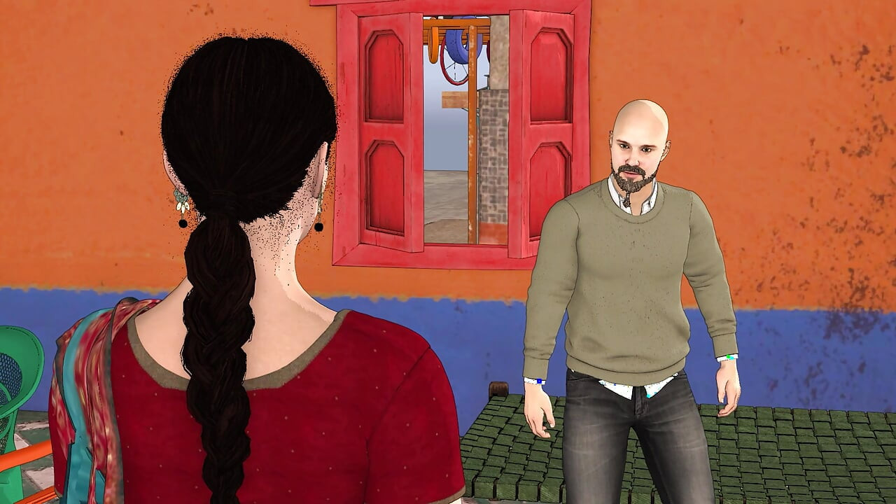 Janda mertua desi yang cantik berhubungan seks dengan peminjam kreditor meniduri abang iparnya yang keras melihatnya