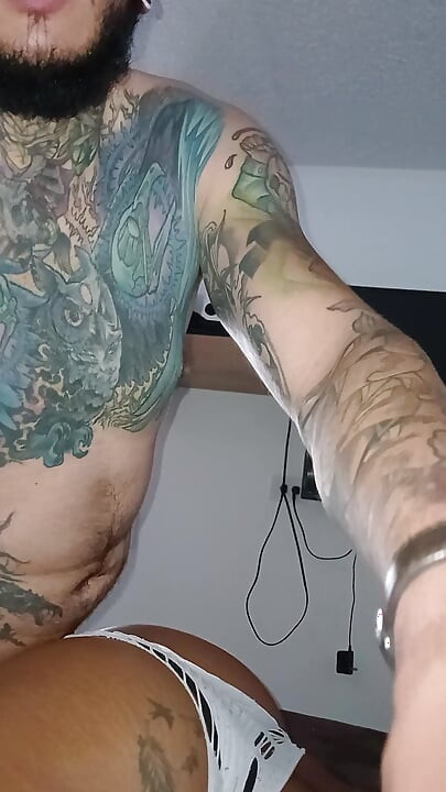 Femboy Ass in White Lingerie Gets Fucked Till I Cum