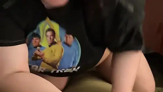 Грязный минет в домашнем видео!