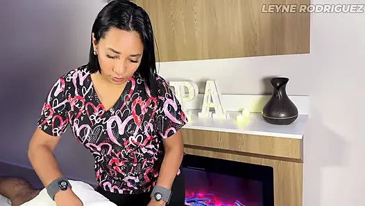 Heavy Organic Body Tension - Gorgeous Latina's Real Massage & Happy Ending