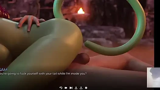I Hard Fuck a Demon Succubus! I Deepthroat Her and Cum in Her Ass.