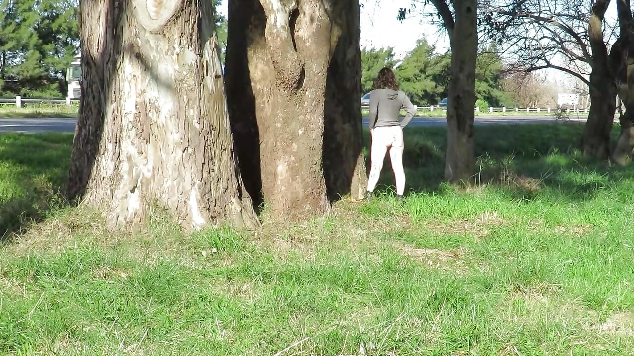 Patricia on the side of the highway
