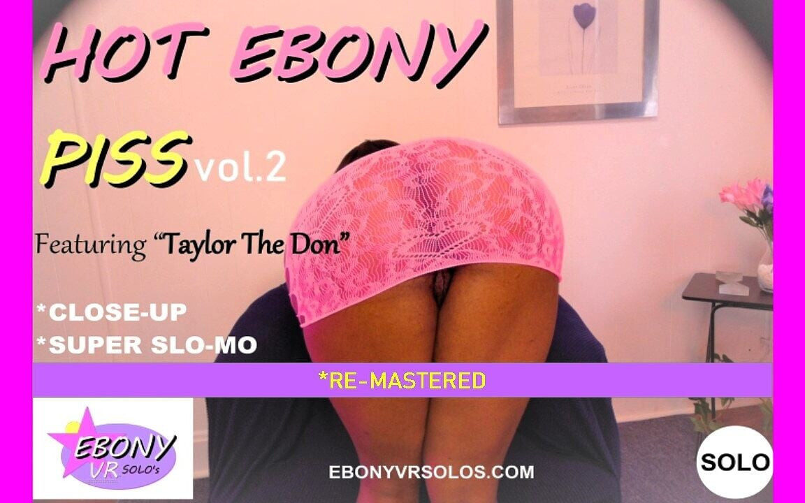 Hot Ebony Piss Vol. 2 - Huge Tits Ebony Play & Shower