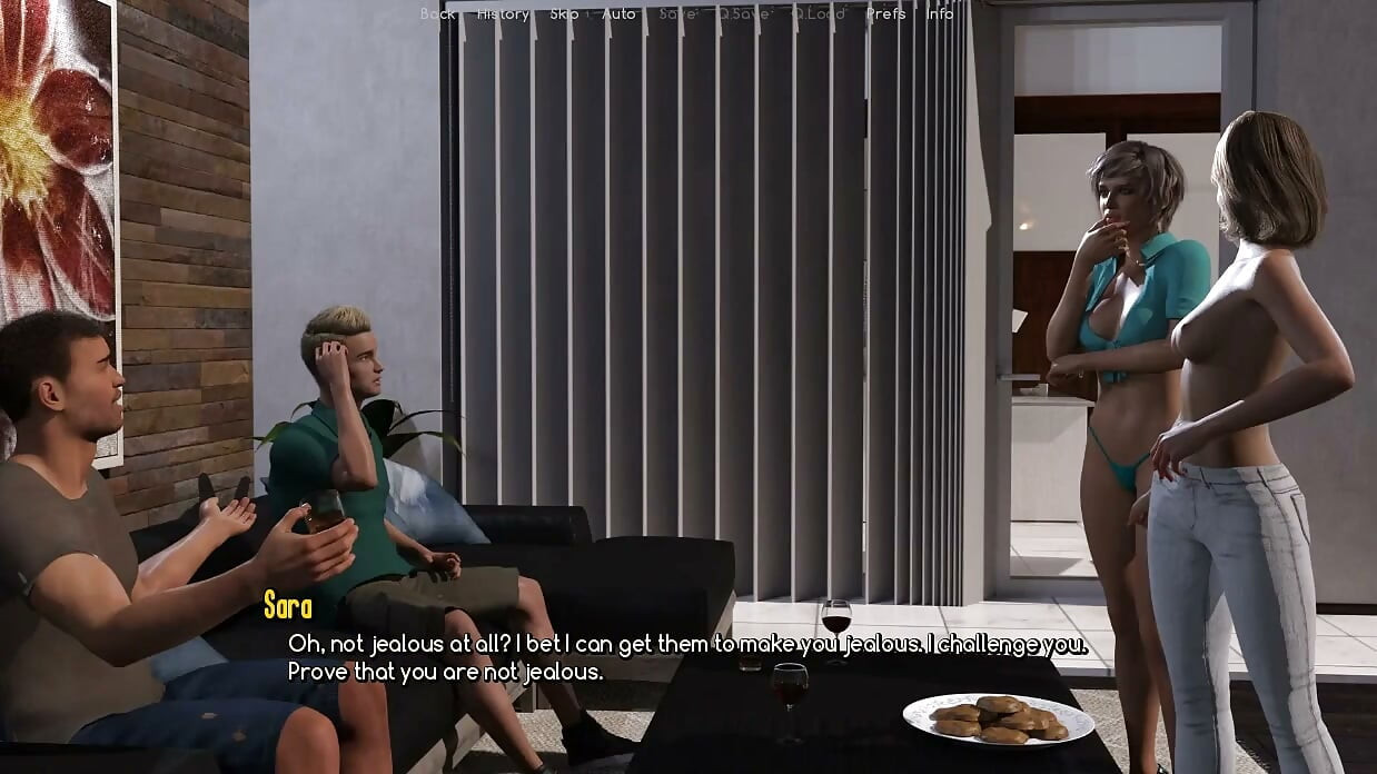Life Worth Living - Gameplay - Jeu de rôle - Échangiste - Un couple joue à un jeu de jalousie