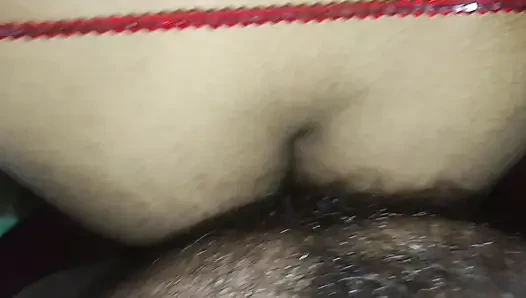 Stepsister's ass was hit when stepsister's husband went out of the house