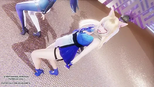Mmd kpop iblis avcıları - huntrx - altın ahri akali kaisa seksi kpop dans league of legends hentai sansürsüz 4k 60 fps