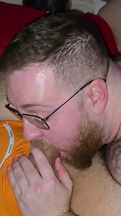Sucking a Bear's Big Cock