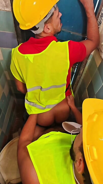 SEX IN THE BATHROOM OF A PUBLIC WORKPLACE