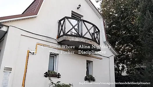 The Juliet Balcony. No Rights Day in Da Art House for Sissy Trans Alina From Her Master. Degrading, Deepthroat, Anal, Public