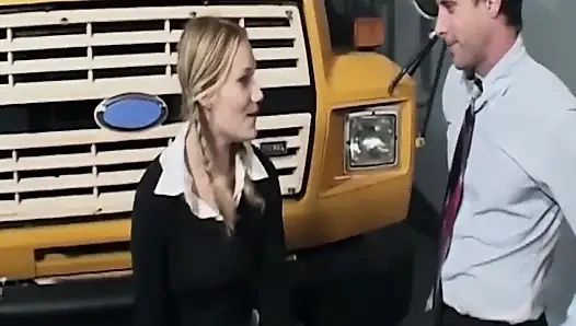 Blonde Babe Drooling Over Throbbing Cock in Wild Ride