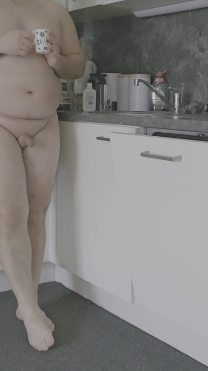 Stunning moment from "Little fat cock and morning coffee"