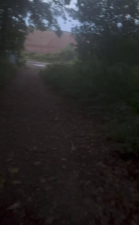 Clothes left in car.  an hour naked walk from car and back in woods barefoot