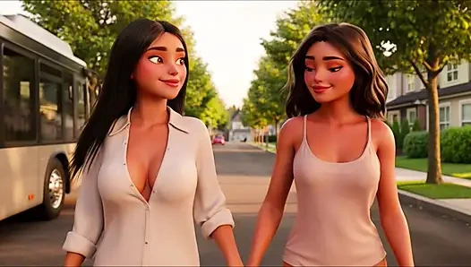 Zwei heiße freunde teilen sich zartes stillen im bus, dann duschen und intensives verschwitztes fitnessstudio-training mit zerreißenden kleidern