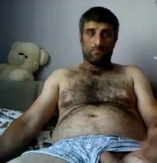 Masturbating Turkey-Turkish Natural Bear Volkan 2