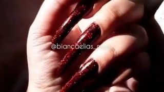 Porn sexy long nails 4