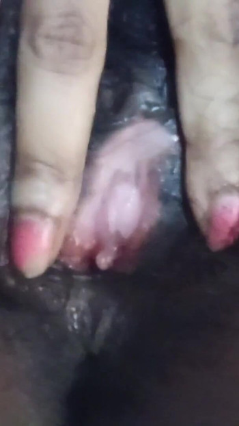 Desi 21 year old girl feeling horny at midnight controling her lust and doing finger inside her pussy. | Clip 1