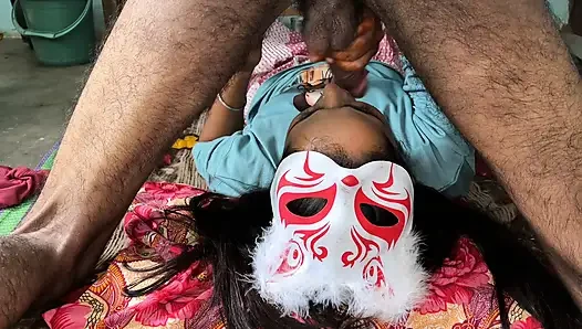 Sister's friend came to meet her sister She was alone in the room, first she sucked her thick cock and then had tight pussy sex Part 2 Hindi audio, xxx, porn, mms