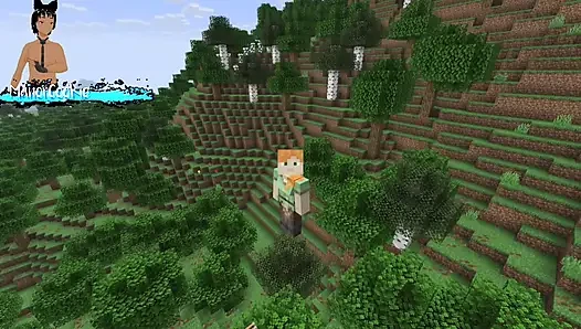 Minecraft mod Needs of Nature - steve dan alex lagi asik masturbasi memamerkan beberapa fitur! Seperti Air Mani!