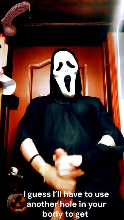 SCREAM A LOVE STORY A dominant guy with a Ghostface mask and a huge cock breaks into your home on Halloween night to ejaculate