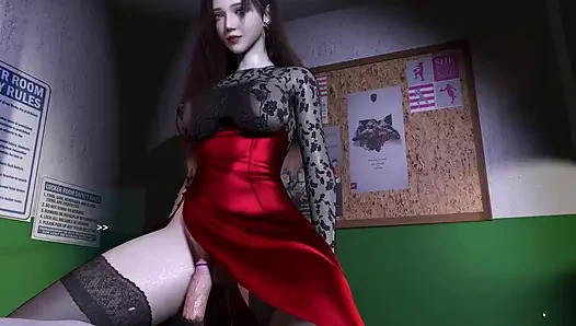 Tante seksi asia 3d lagi asik ngentot habis-habisan