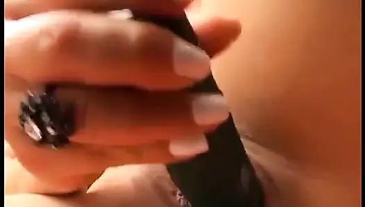 Delightful blonde plays with dildo and then gets fucked