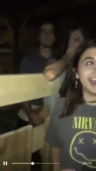 pareja tienen sexo en establo